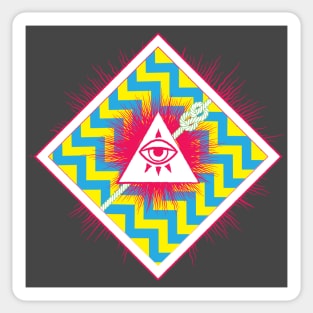 Own Eye Row Knot CMYK Sticker